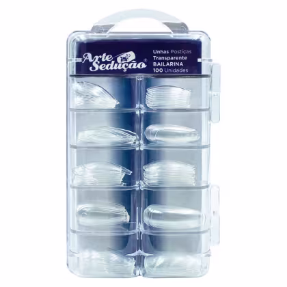 Imagem do produto Arte Sedução Bailarina - Unhas Postiças Transparentes (100 Unidades)