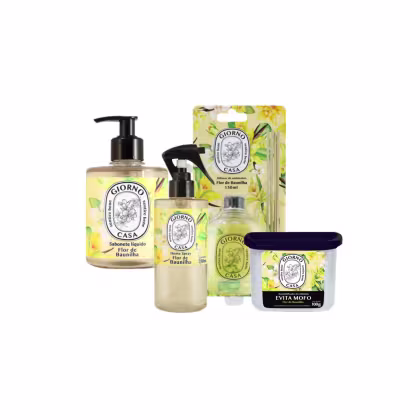 Imagem do produto Kit Giorno Casa Sentire Bene Flor de Baunilha (4 Produtos)