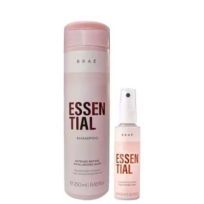 Imagem do produto Kit Braé Essential Limpa e Finaliza - Shampoo 250ml + Leave-in 60ml