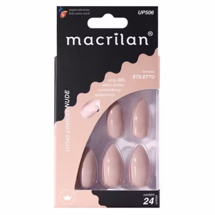 Imagem do produto Macrilan Stiletto Nude UP506 - Unhas Postiças (24 Unidades)