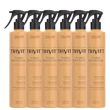 Imagem do produto Kit Itallian Hairtech Professional Trivitt Fluido Para Escova (6 Unidades)