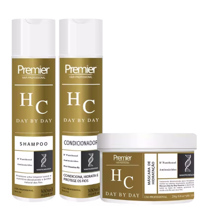 Kit Premier Hair HC Day by Day Trio, 3 produtos.
