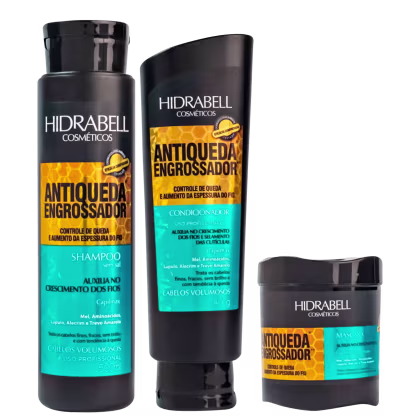 Imagem do produto Kit Hidrabell Antiqueda Engrossador Trio Master (3 Produtos)