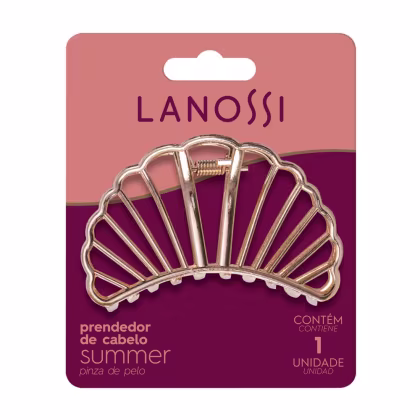 Imagem do produto Lanossi Summer Metal Dourada - Prendedor de Cabelo