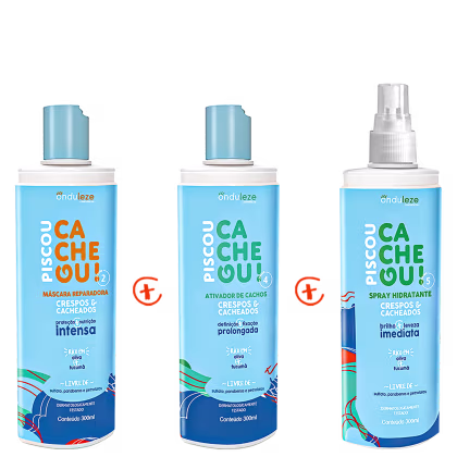 Imagem do produto Kit Onduleze Cosméticos Piscou Cacheou! Tratamento (3 Produtos)