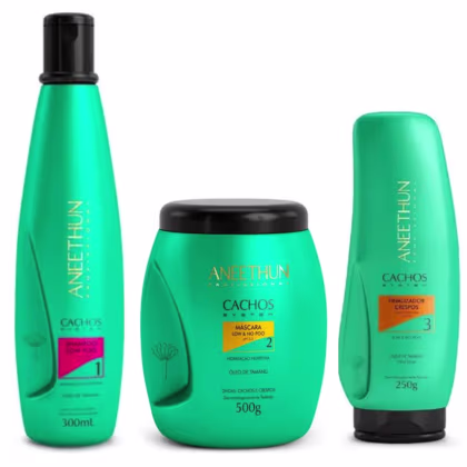 Imagem do produto Kit Aneethun Cachos System Trio para Crespos (3 Produtos)