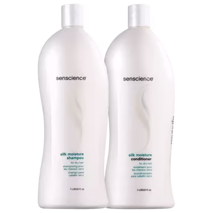 Imagem do produto Kit Senscience Silk Moisture Duo Salon - Shampoo 1L + Condicionador 1L