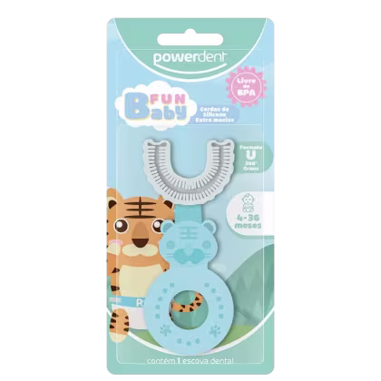 Imagem do produto Powerdent Fun Baby 360º Azul - Escova de Dente Infantil