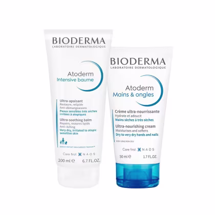 Kit Corporal Bioderma Atoderm - Creme 200ml e Creme para Mãos e Unhas 50ml