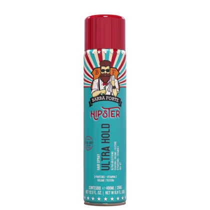 Imagem do produto Barba Forte Hipster Ultra Hold - Spray Fixador 400ml