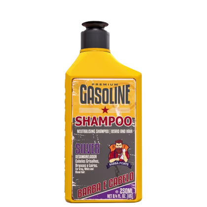 Imagem do produto Barba Forte Gasoline Silver - Shampoo Desamarelador 250ml