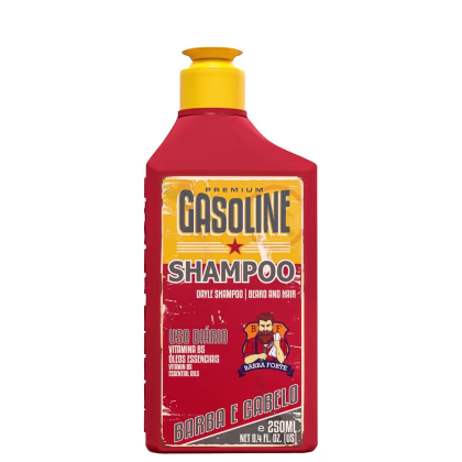 Imagem do produto Barba Forte Gasoline - Shampoo para Barba e Cabelo 250ml