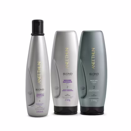 Imagem do produto Kit Aneethun Blond System Trio Matizante (3 Produtos)