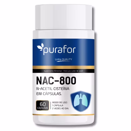 Imagem do produto NAC 800 Purafor – N-Acetil Cisteína 800mg Saúde Respiratória
