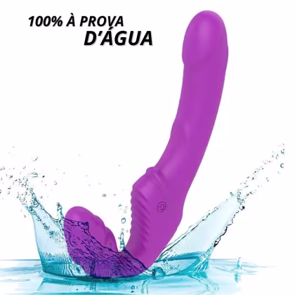 Imagem do produto Nana S-Hande Roxo Vibrador Strapless Controle Remoto 9 Modos de Vibração