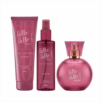 Imagem do produto Kit Ciclo Hello Hello Muse Deo Colonia+Hidratante+Splash