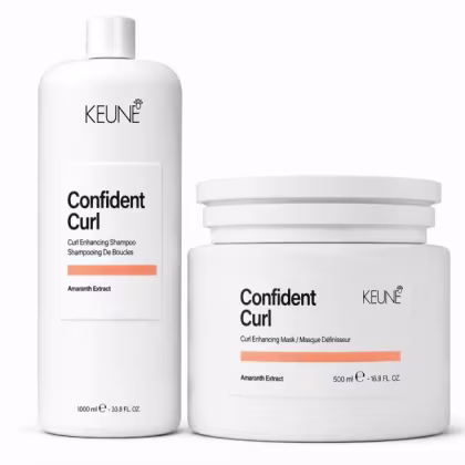 Imagem do produto Keune Confident Curl Shampoo 1l + Mascara 500ml
