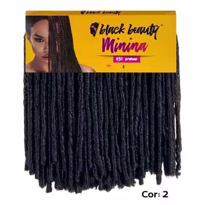 Imagem do produto Cabelo Fibra Sintética Minina Nina 45cm Black Beauty - 2