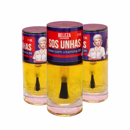Imagem do produto Base fortalecedora com vitamina B5 SOS unhas Beleza Express
