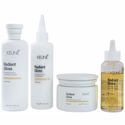 Imagem do produto Keune Radiant Gloss - Kit Completo (sh + Cond + Mask + Oleo)