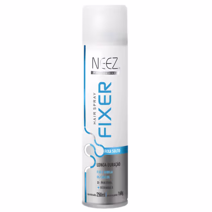 Imagem do produto Spray Fixador De Cabelo Profissional Neez Laque Capilar Fixa Solto Longa Duração 250ml