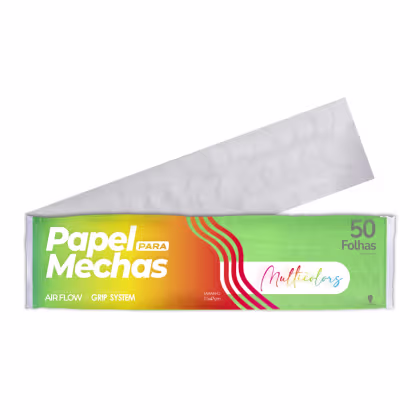 Imagem do produto Papel para Mechas Multicolors Azul 11x47cm - 50 Folhas