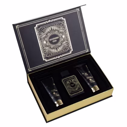 Imagem do produto Kit Perfume Goodness Oud Edp Unissex 100ml + Shower Gel 100ml + Body Lotion 100ml