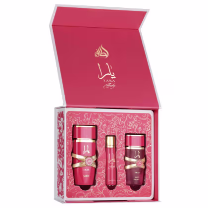 Imagem do produto Kit Perfume Lattafa Yara Candy Edp Feminino 100ml + Portátil 12ml + Fresh Hair Mist 50ml