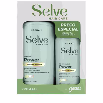 Imagem do produto Prohall Kit Selve Hair Care Power Shampoo e Condicionador
