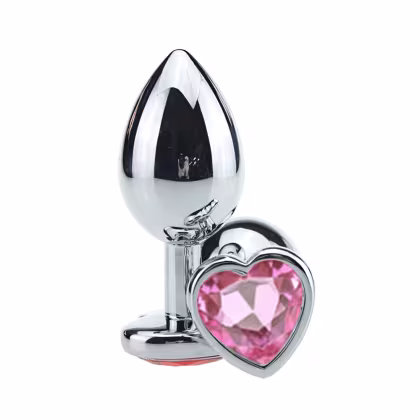 Imagem do produto Plug anal tamanho Médio em alumínio, com formato cônico, feito em alumínio fundido e polido a mão Cor ROSA