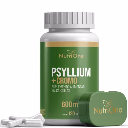 Imagem do produto Psyllium + Picolinato De Cromo 120 Cápsulas 600mg - Nutrione