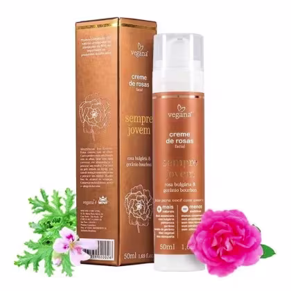 Imagem do produto Creme de Rosas Sempre Jovem Vegana  50ml