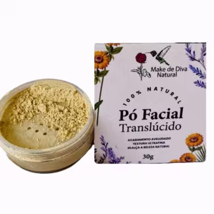 Imagem do produto Pó Natural de argila e araruta 100% Natural 30g