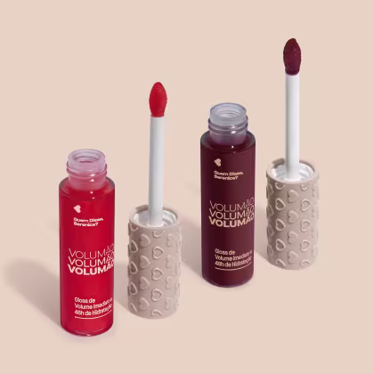 Imagem do produto Combo Gloss Volumão: Gloss Labial Volumão Cereja Explosão + Gloss Labial Volumão Vermelho Bocão