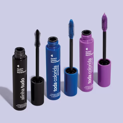 Imagem do produto Combo Máscara para Cílios e Sobrancelhas Toda Colorida : Incolor 12g + Lavanda Expressão 10g + Azul Diversão 10g