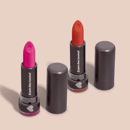 Imagem do produto Combo Batons Mate: Rosa Rosadíssimo 3,8g + Laranja Quentito 3,8g