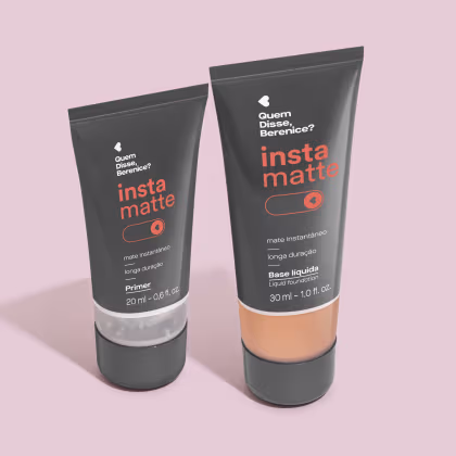 Imagem do produto Combo Instamatte: Primer Facial Líquido 20ml + Base Líquida 180Q 30ml