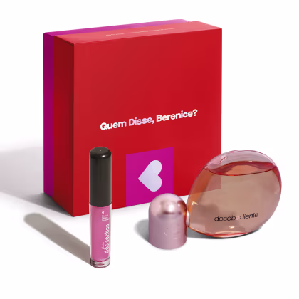 Imagem do produto Combo Presente Dos Sonhos: Eau de Parfum Desobediente 100ml + Gloss Labial Rosadex 4ml + Caixa de Presente