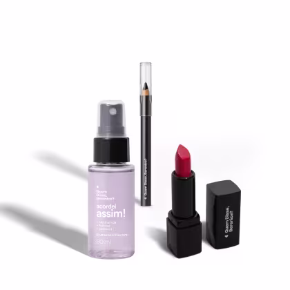Imagem do produto Combo Mini Batom Mate Vermemor 1,6g + Lápis de Olhos 600mg + Bruma Facial 30ml