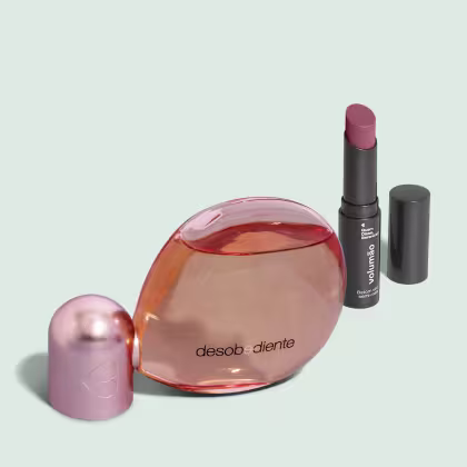 Imagem do produto Combo Eau de Parfum Desobediente 100ml + Batom Stick Volumão Rosa Roseirê 3,4g
