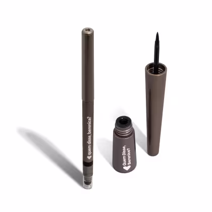 Kit da marca Quem Disse, Berenice? com Lápis de Olho Esfumador Pretô 200mg + Delineador de Olhos Líquido Pretolino 2,5ml