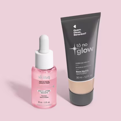 Imagem do produto Combo Base Líquida Tô no Glow Cor 120N 30ml + Sérum Facial Levanta Tudo 30ml