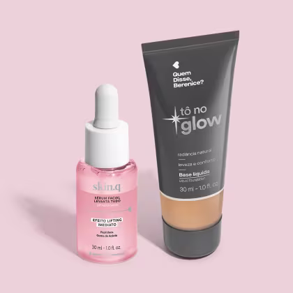 Imagem do produto Combo Base Líquida Tô no Glow Cor 210N 30ml + Sérum Facial Levanta Tudo 30ml