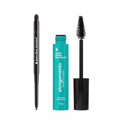 Imagem do produto Combo Quem Disse, Berenice?: Máscara de Cílios Resistente è Água 10g + Lápis para Olhos Esfumador Marrom 200mg v1