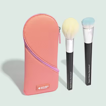 Imagem do produto Combo Pincéis de Maquiagem: Super Denso + Multi Pó e Blush + Case Para Pincéis