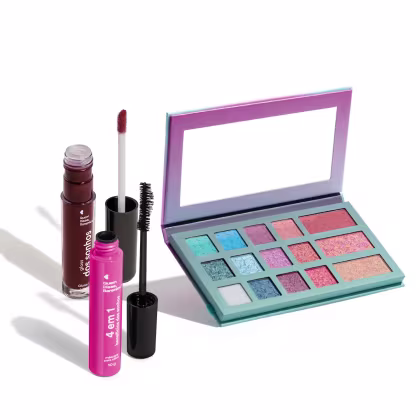 Imagem do produto Combo Dos Sonhos: Paleta Multifuncional 24,6g + Máscara Para Cílios 10g + Gloss Labial Roxo 4ml