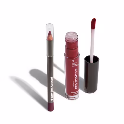 Imagem do produto Combo Brown: Batom Líquido Marrom 4ml + Lápis de Olho Marrom 1,1g