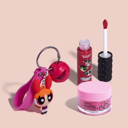 Imagem do produto Combo Florzinha QDB As Meninas Super Poderosas: Creamy Balm Labial Vermelho 5g +  Hidratante Labial 9g + Lip Oil Vermelho 9,5ml