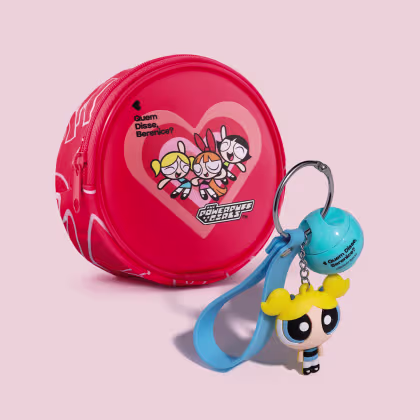 Imagem do produto Combo QDB As Meninas Super Poderosas: Creamy Balm Labial Rosa 5g +Bolsa Pocket Bag