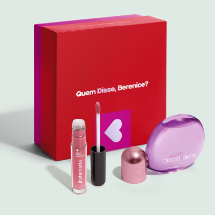Imagem do produto Combo Presente Dia dos Namorados: Muito Desobediente EDP 100ml + Batom Líquido Rosê 4ml + Caixa de Presente